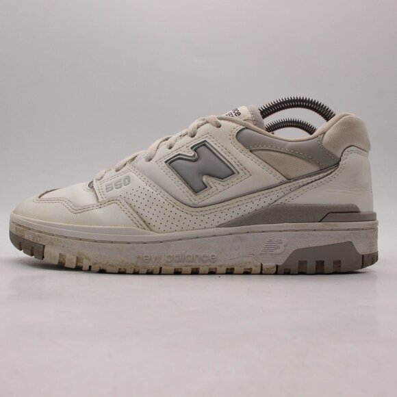 New Balance 550 Women's 9 Men's 7.5 White Grey Rain Cloud Sneakers BBW550BB - Picture 4 of 9